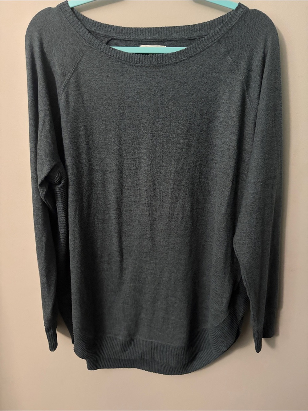 Maurices Green Ribbed Crew Neck Top
